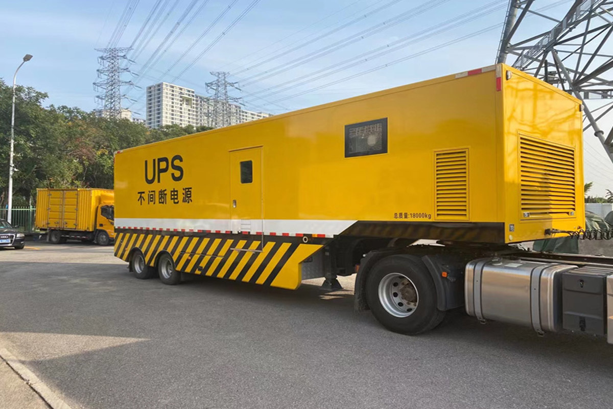古冶发电机租赁施工现场